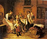 Adolf Eberle The Intruder painting